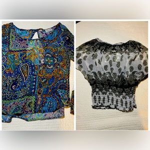 BUNDLE OF 2 WOMENS TOPS SZ MEDIUM